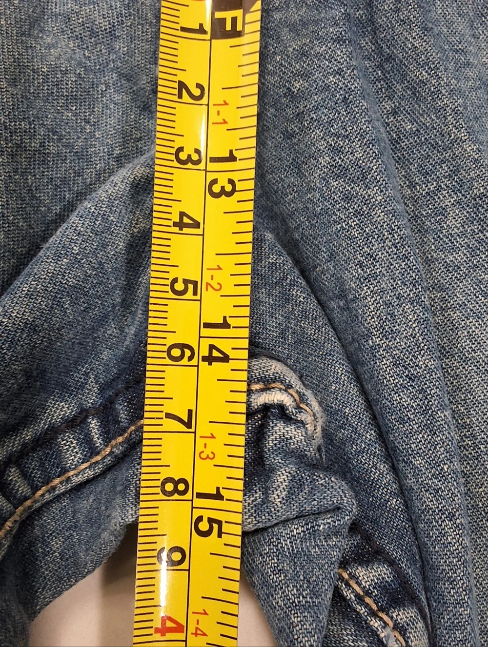 Billabong~Mens Wide Leg Relaxed Denim Jeans~Medium Blue Wash~Thrashed Skater~34 - Picture 9 of 10